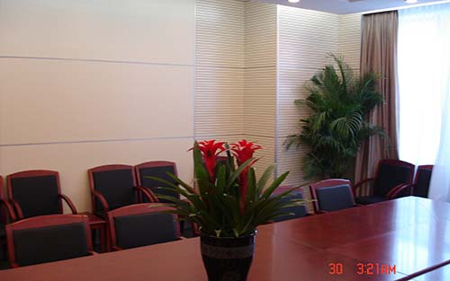 辽宁省高法宾馆会议室-吸音板，木挂板